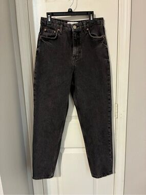 Zara Women's Black 90s Mom Fit Jeans